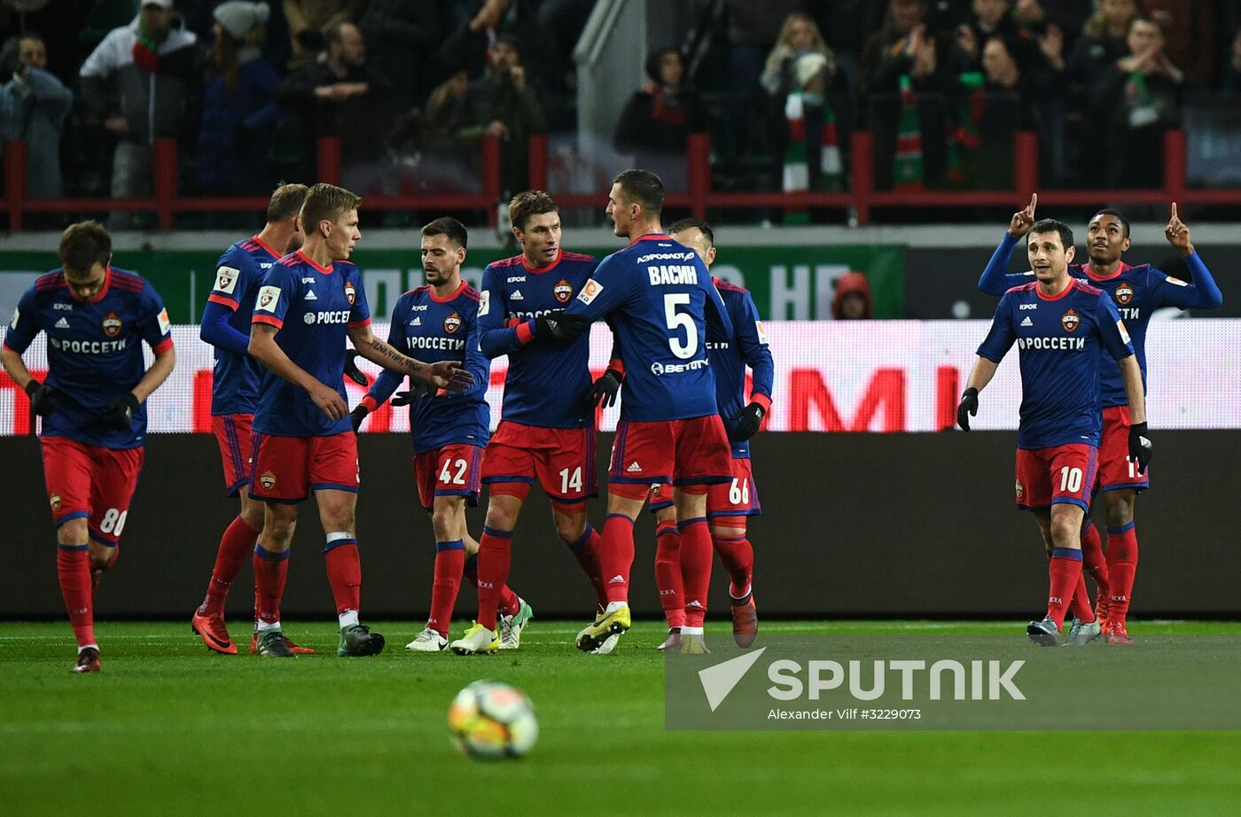 Russian Football Premier League. Lokomotiv vs. CSKA