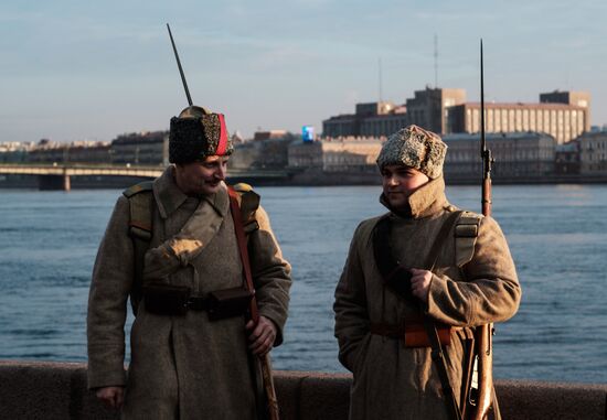 Petrograd 2017 historical reenactment