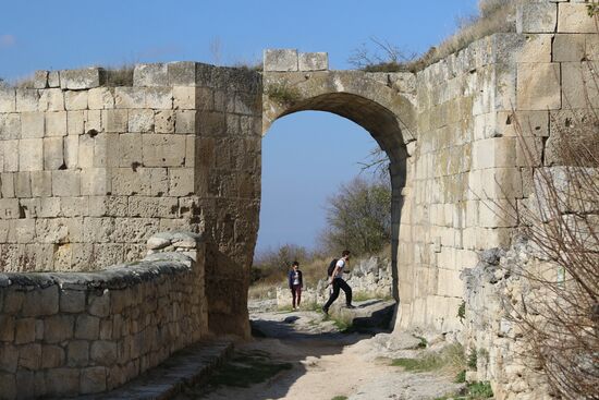 Chufut-Kale city-fortress in Crimea
