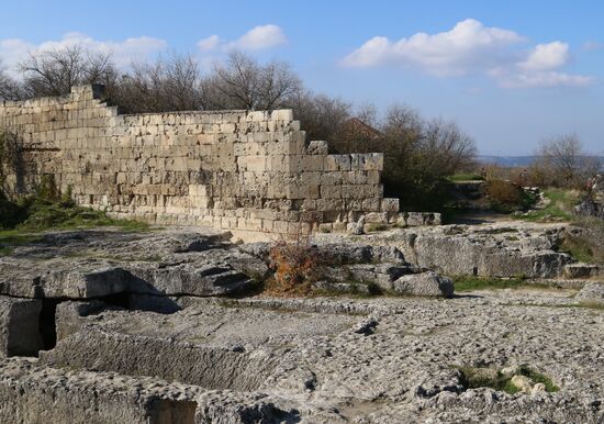 Chufut-Kale city-fortress in Crimea
