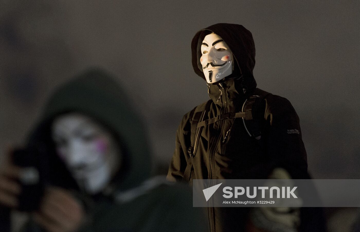 Million Mask March protest in London