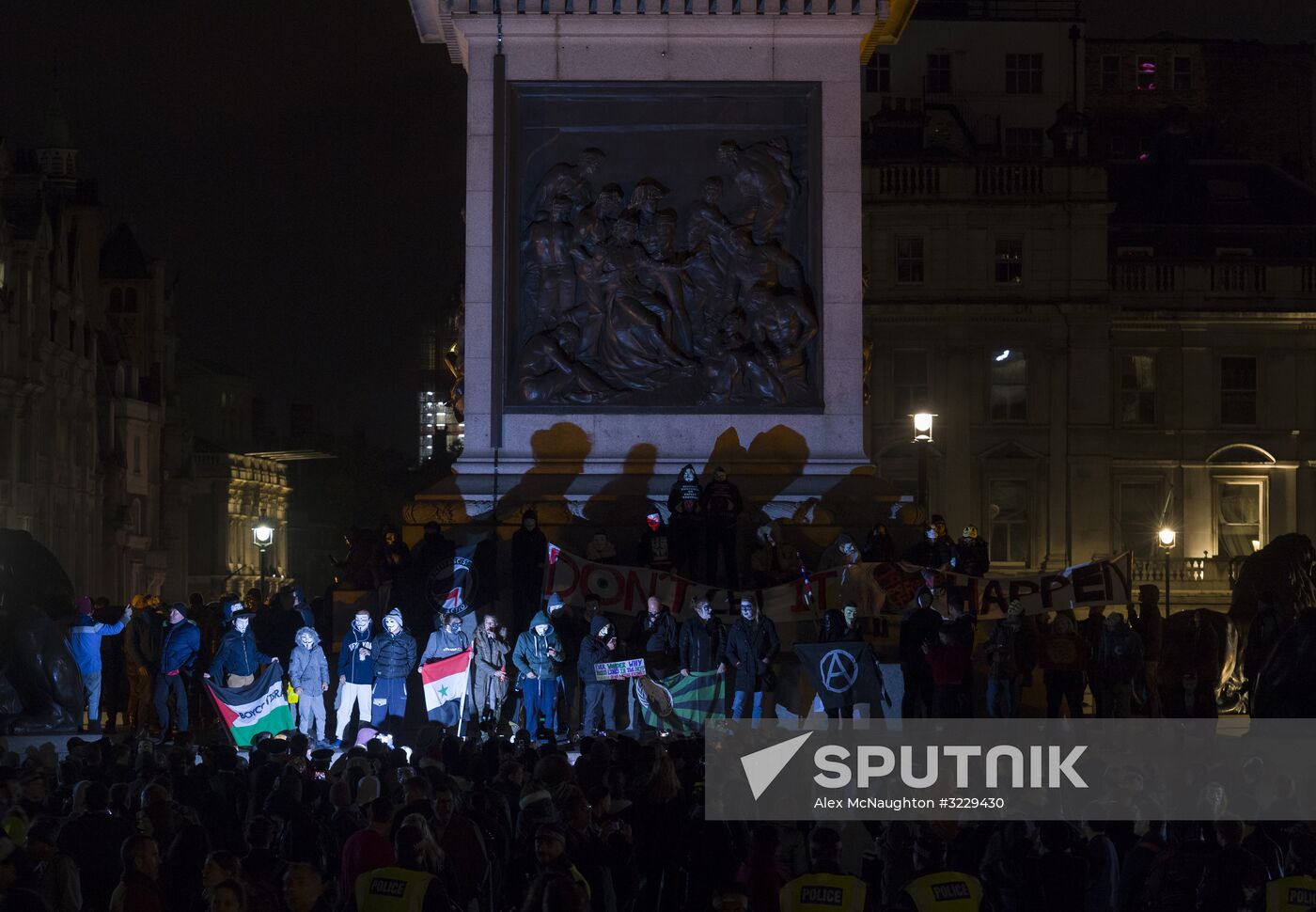 Million Mask March protest in London