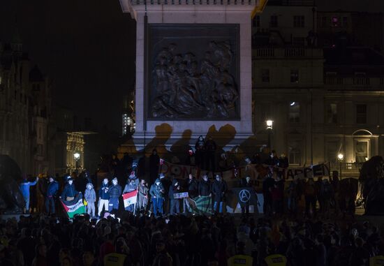 Million Mask March protest in London