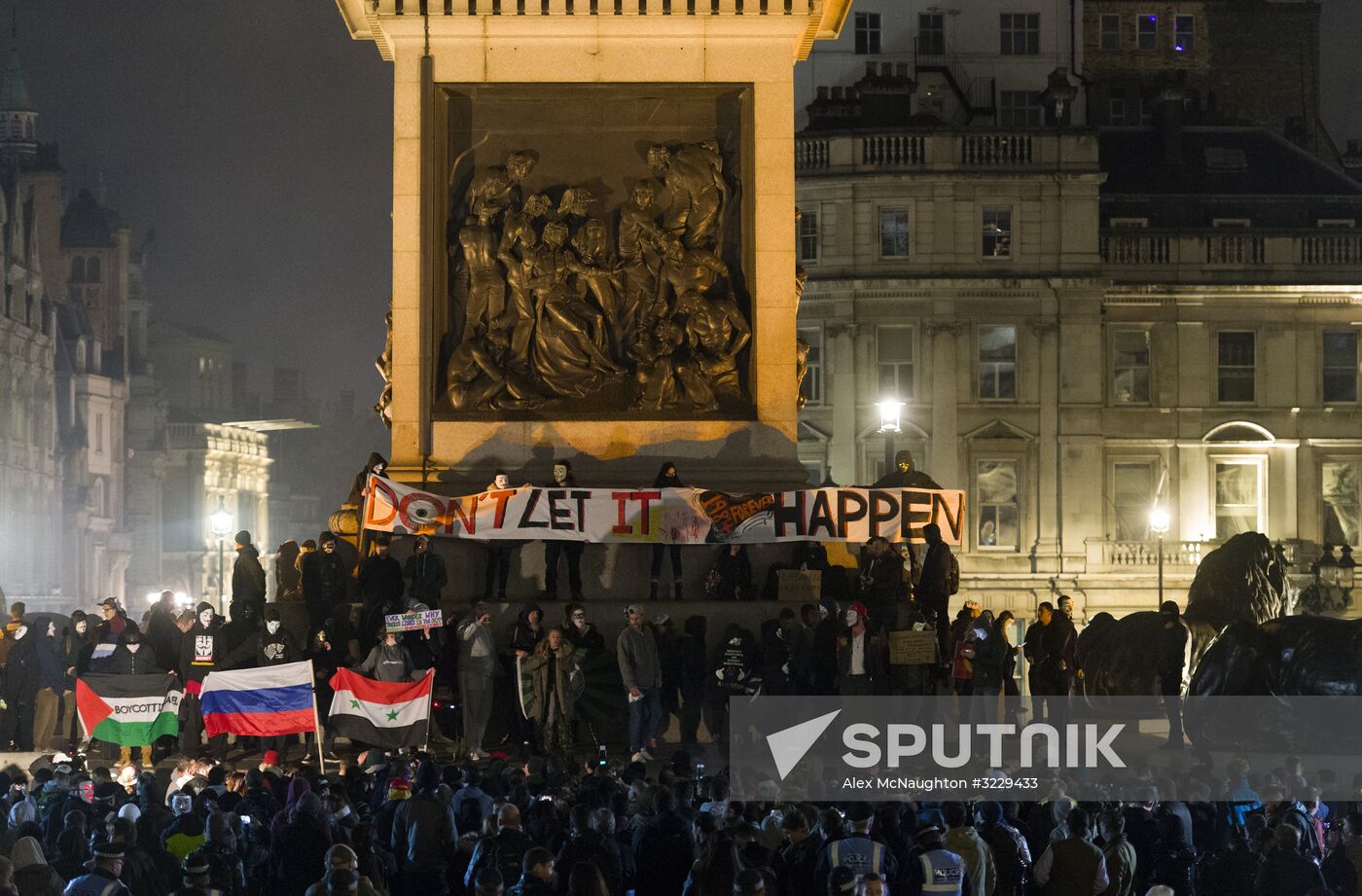 Million Mask March protest in London