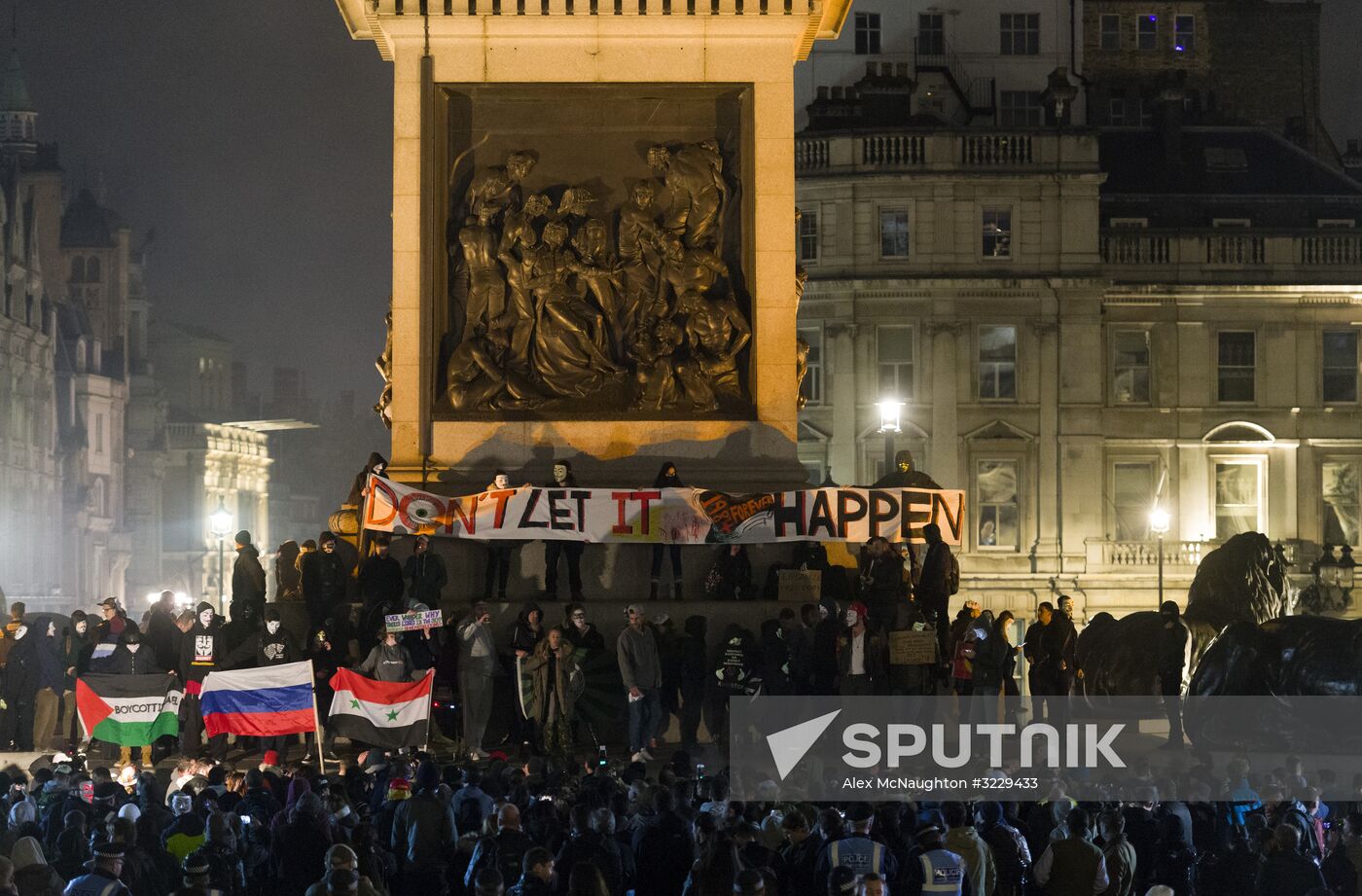 Million Mask March protest in London