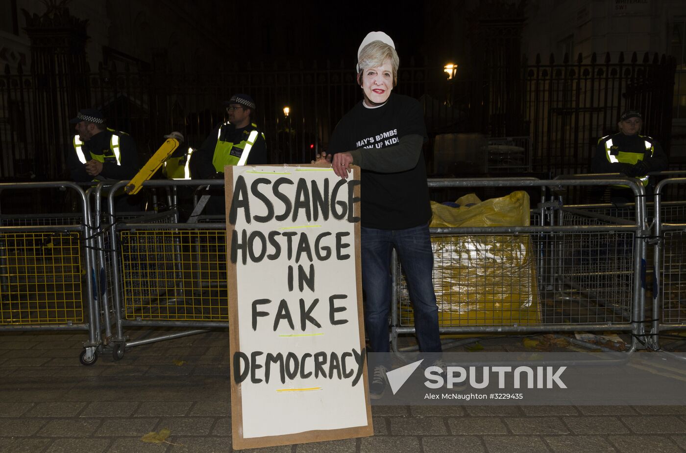 Million Mask March protest in London