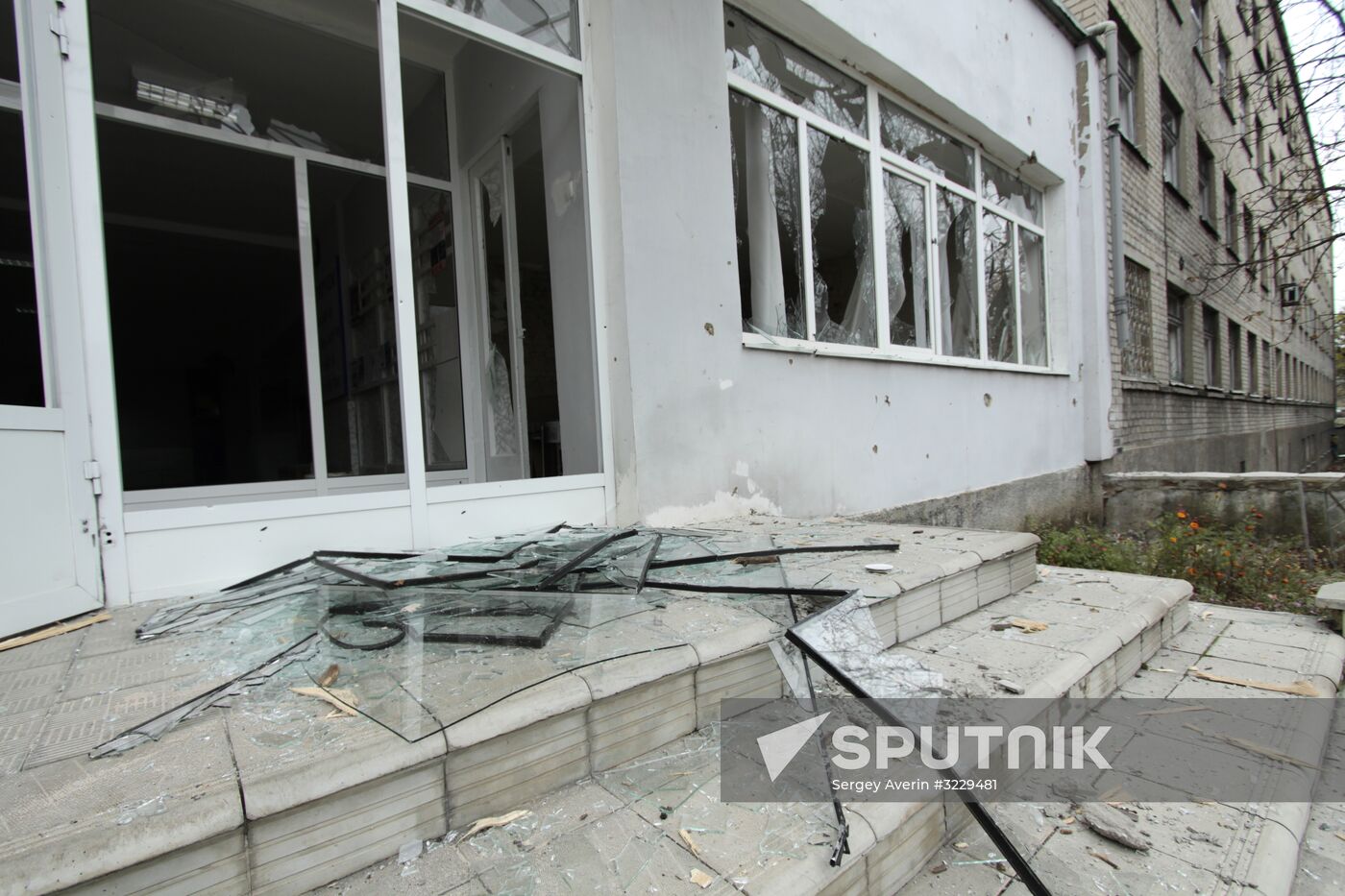 Consequences of shelling in Donetsk