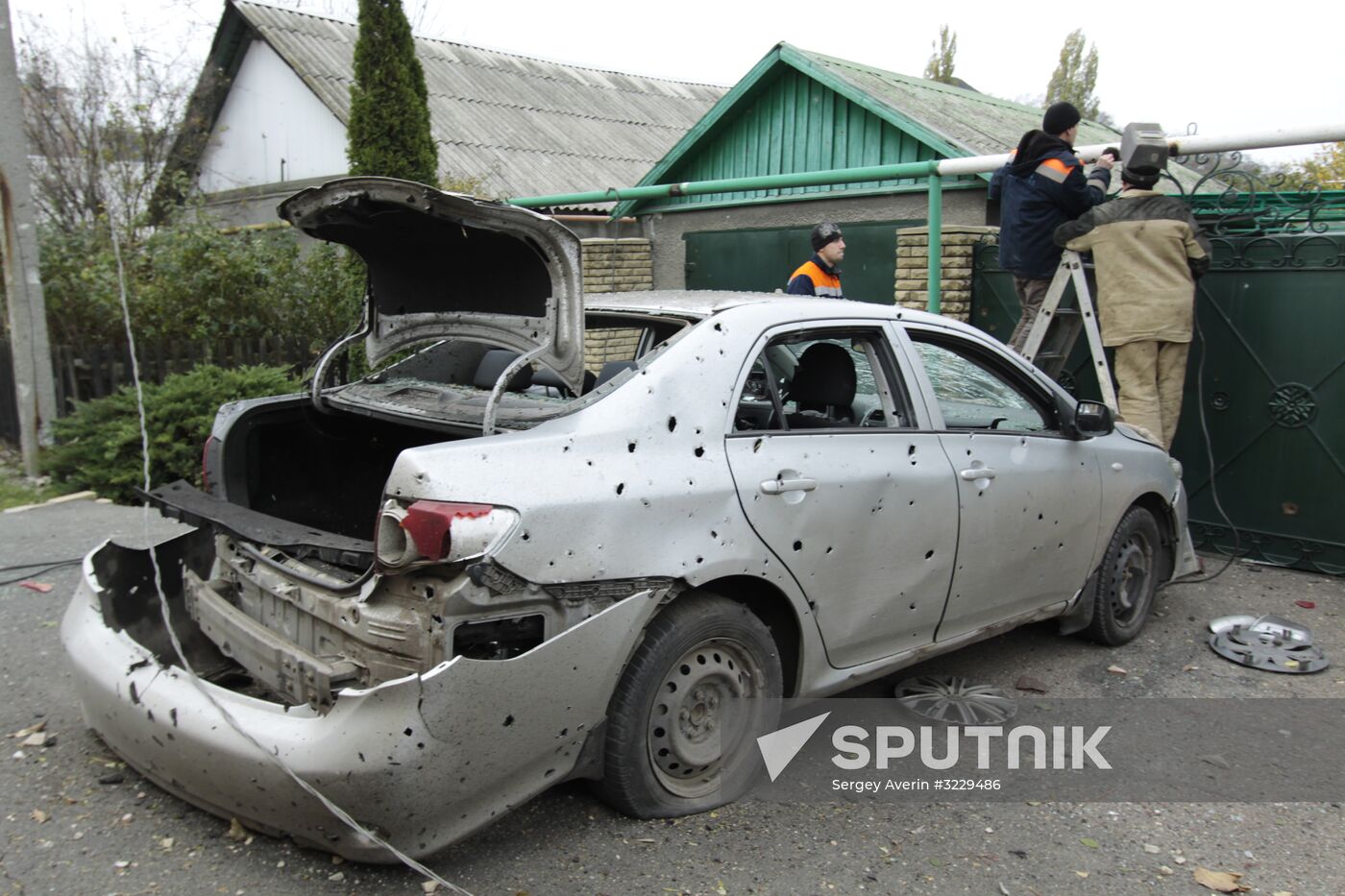 Consequences of shelling in Donetsk