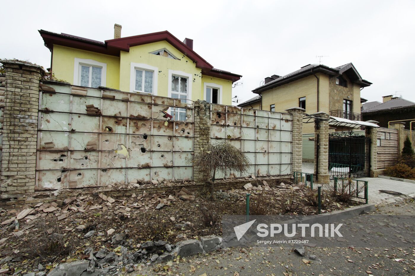 Consequences of shelling in Donetsk