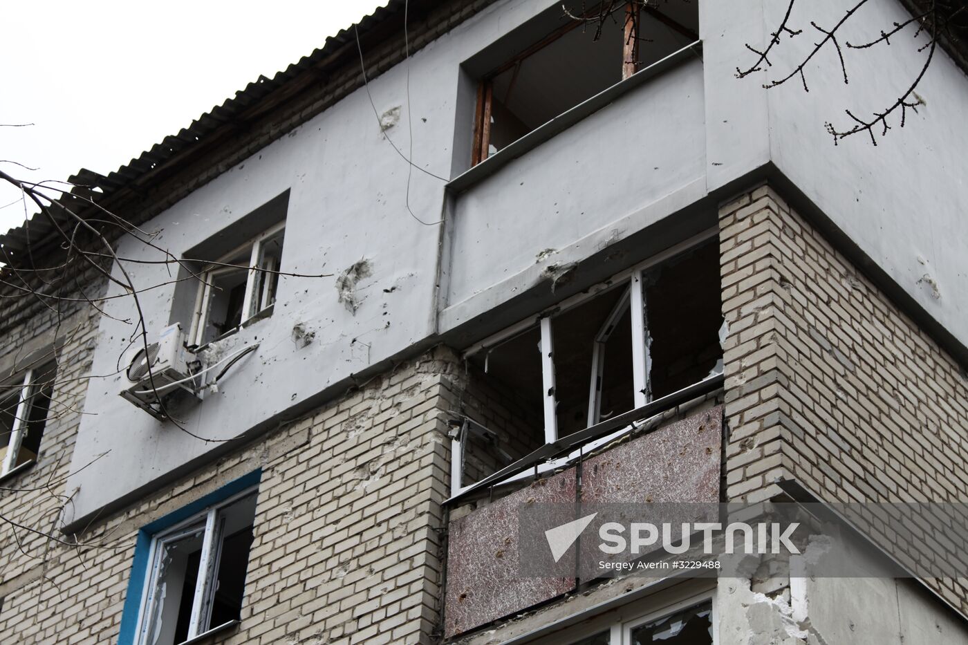 Consequences of shelling in Donetsk