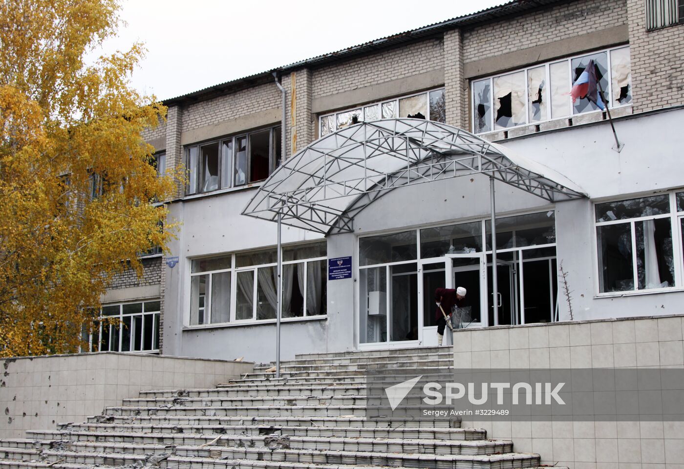 Consequences of shelling in Donetsk