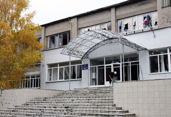 Consequences of shelling in Donetsk