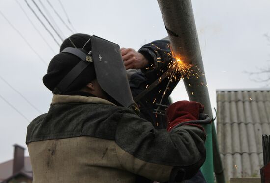 Consequences of shelling in Donetsk