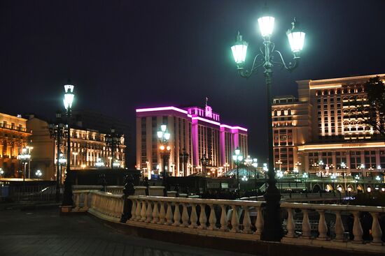 Manezhnaya Square in Moscow