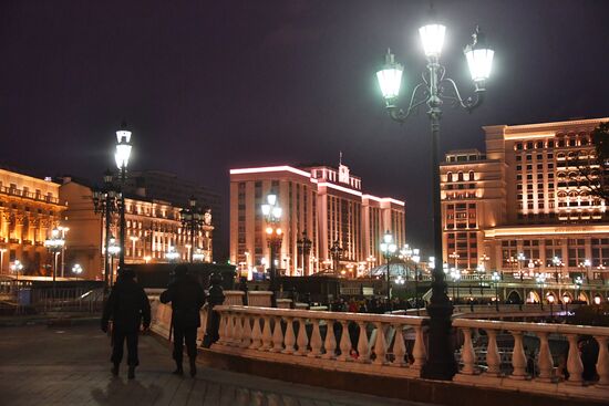 Manezhnaya Square in Moscow