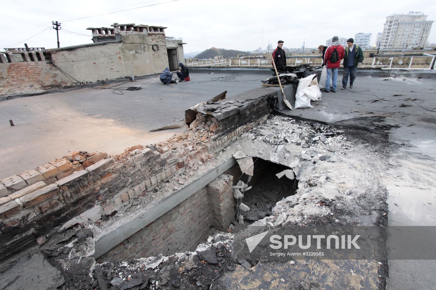 Consequences of shelling in Donetsk