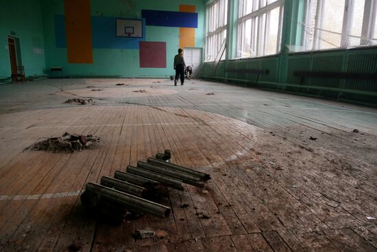 Consequences of shelling in Donetsk