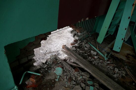 Consequences of shelling in Donetsk