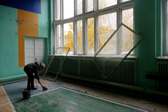 Consequences of shelling in Donetsk