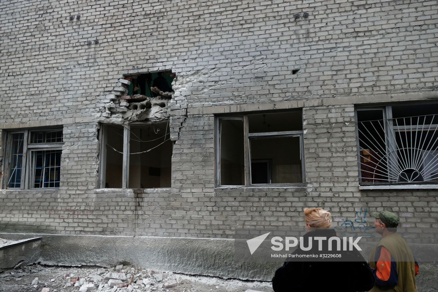 Consequences of shelling in Donetsk