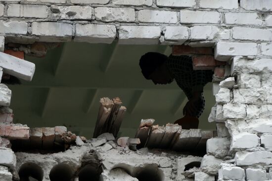 Consequences of shelling in Donetsk
