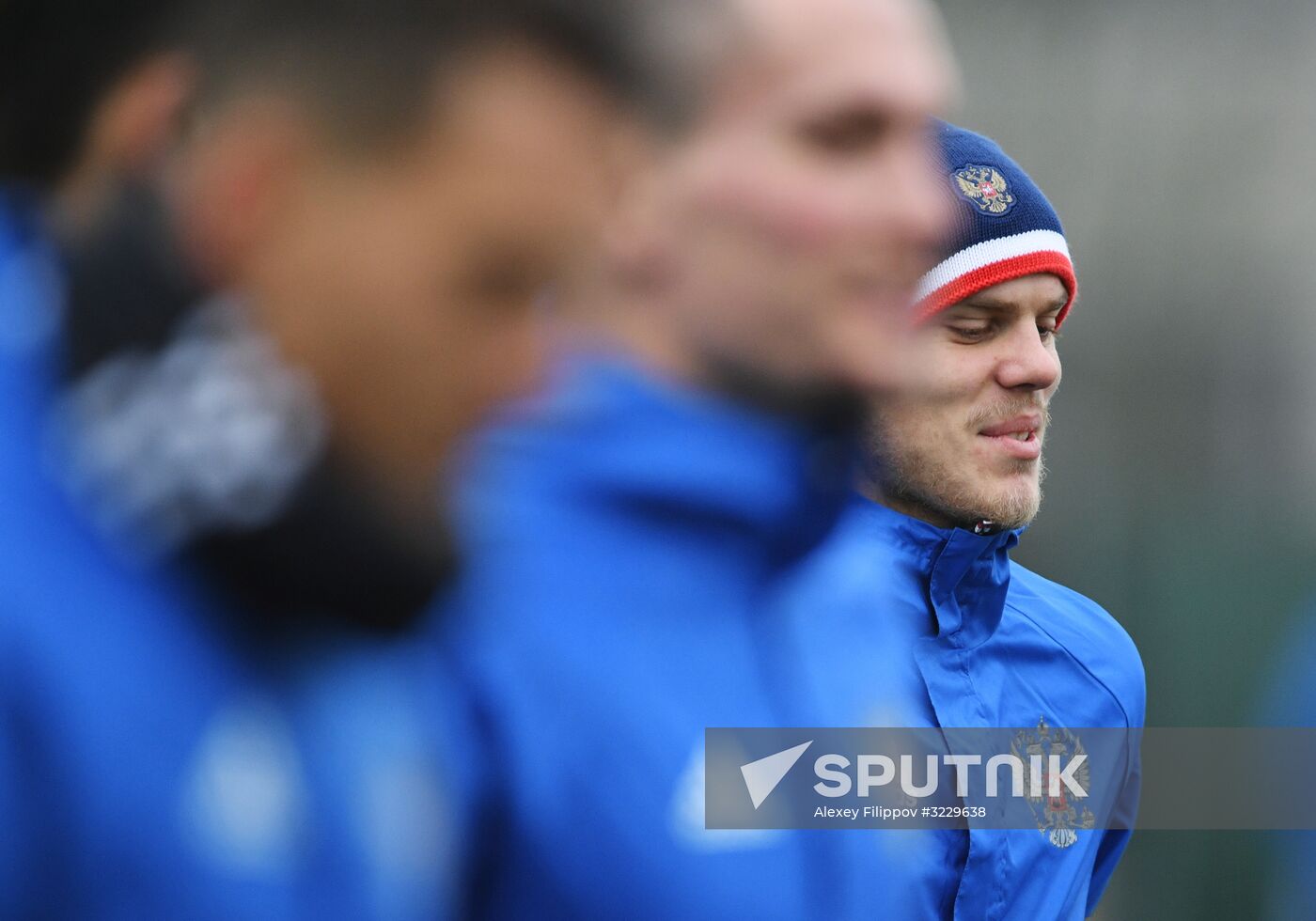 Football. Training session of the Russian national football team