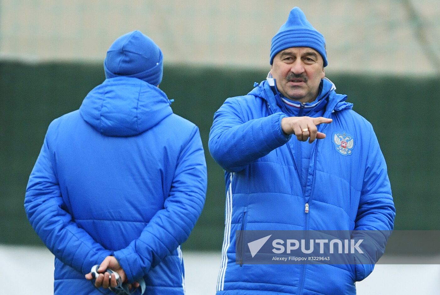 Football. Training session of the Russian national football team