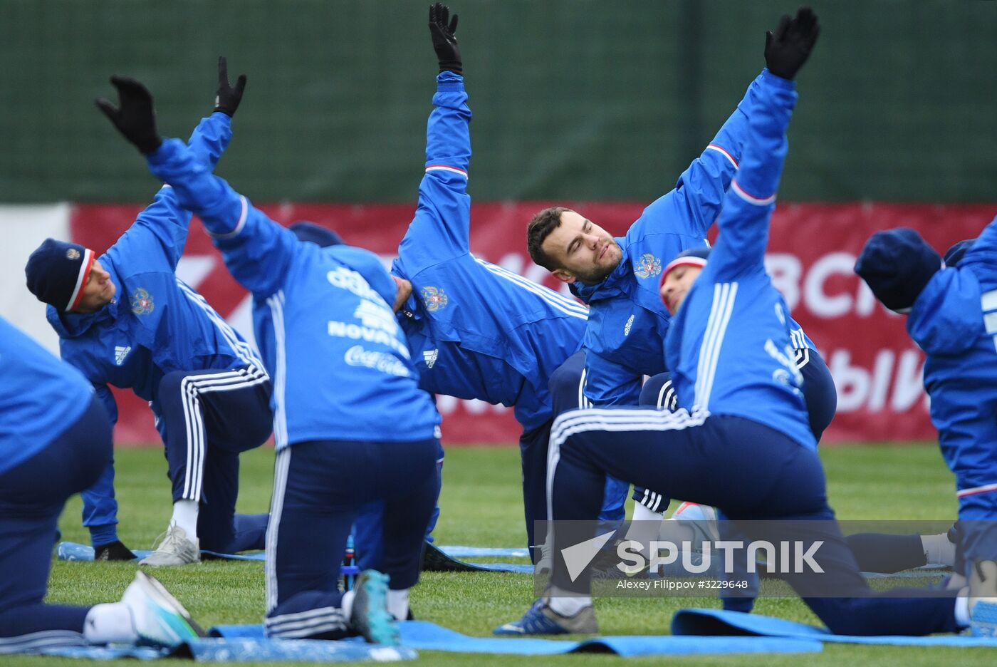 Football. Training session of the Russian national football team