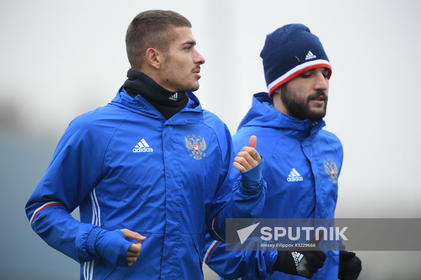 Football. Training session of the Russian national football team