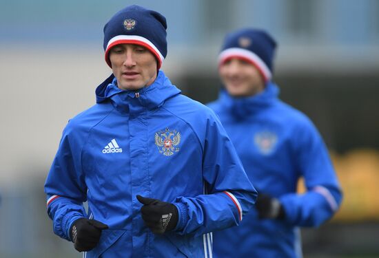 Football. Training session of the Russian national football team