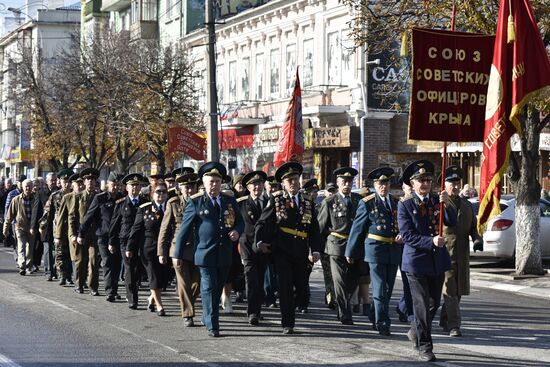 Celebrating 100th anniversary of October Socialist Revolution