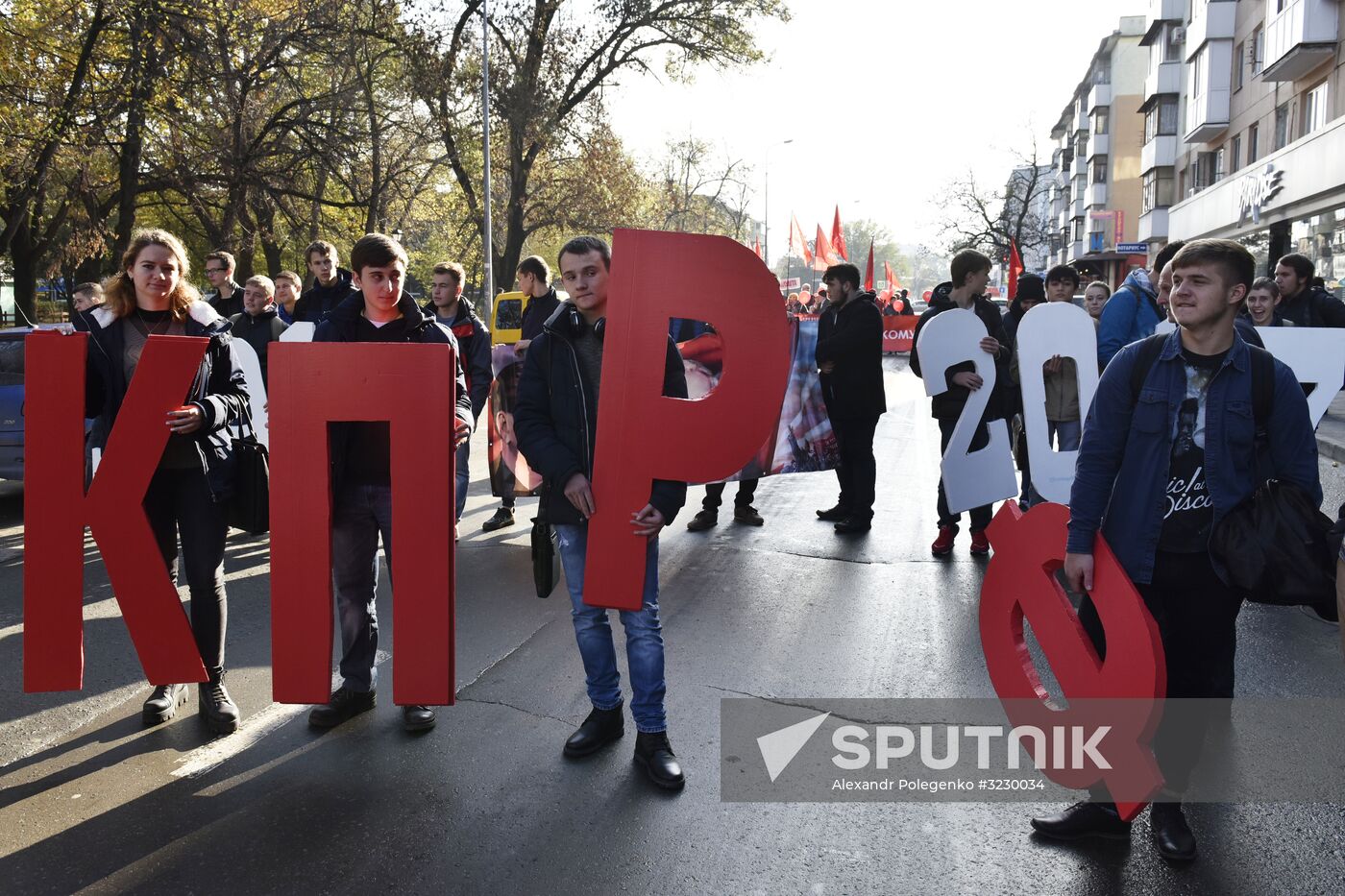 Celebrating 100th anniversary of October Socialist Revolution