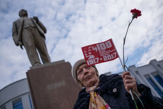 Celebrating 100th anniversary of October Socialist Revolution