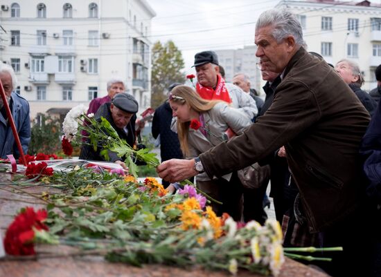 Celebrating 100th anniversary of October Socialist Revolution