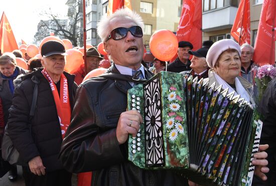 Celebrating 100th anniversary of October Socialist Revolution