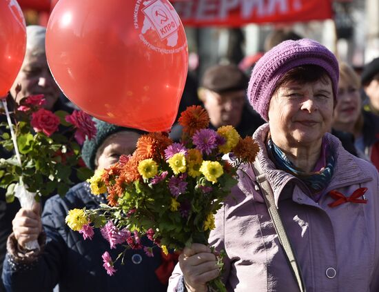 Celebrating 100th anniversary of October Socialist Revolution