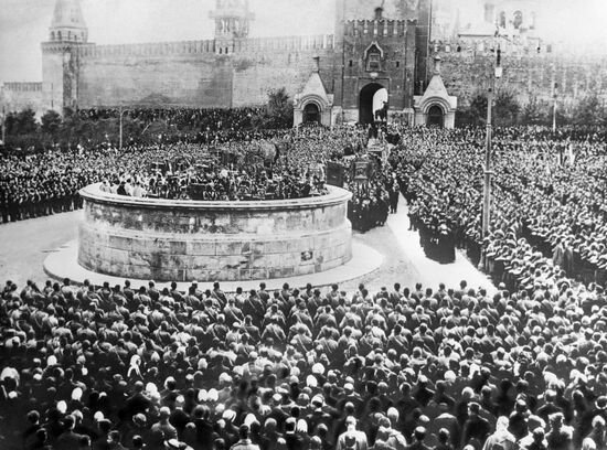 Public prayer on Red Square