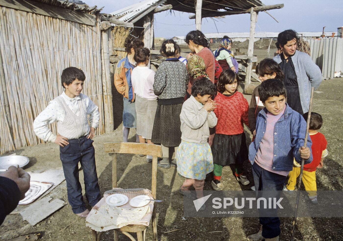 Camp of refugees from Nagorno-Karabakh