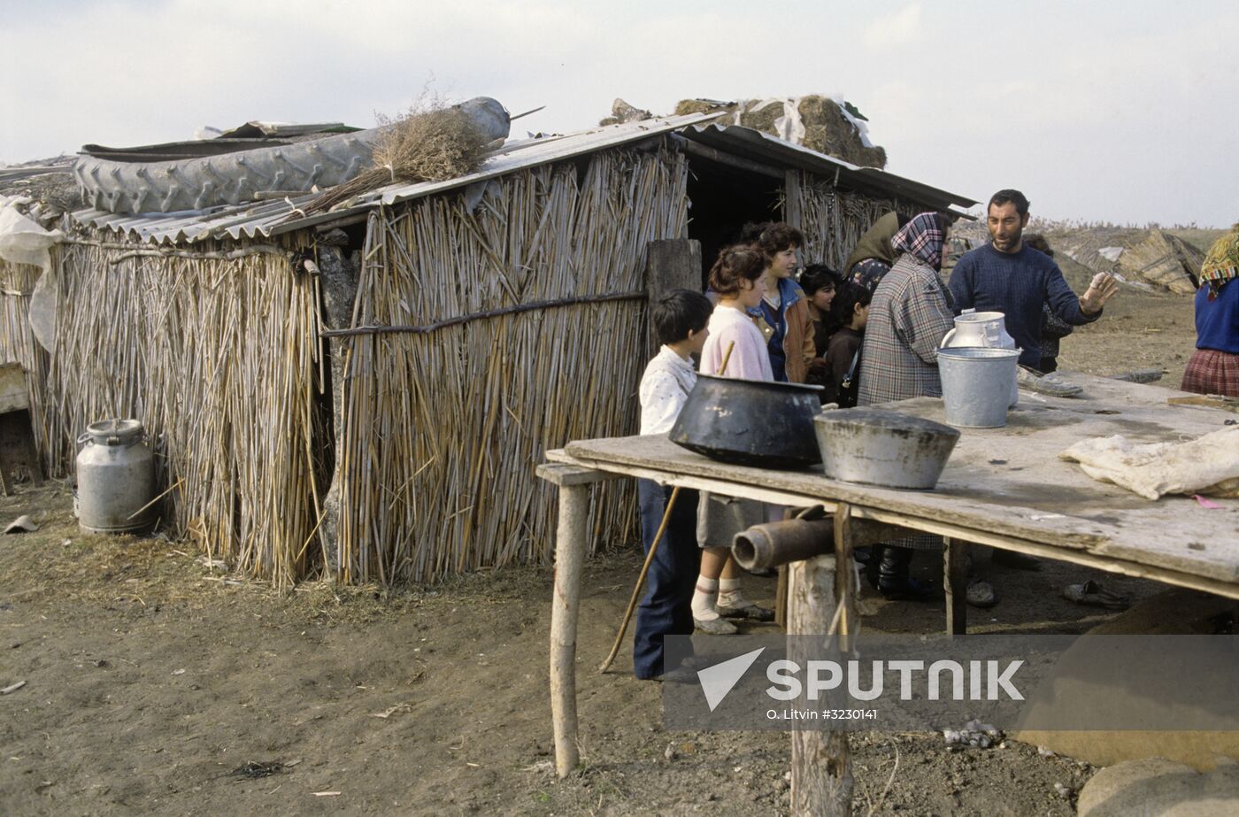 Camp of refugees from Nagorno-Karabakh