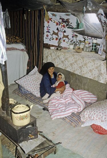 Camp of refugees from Nagorno-Karabakh
