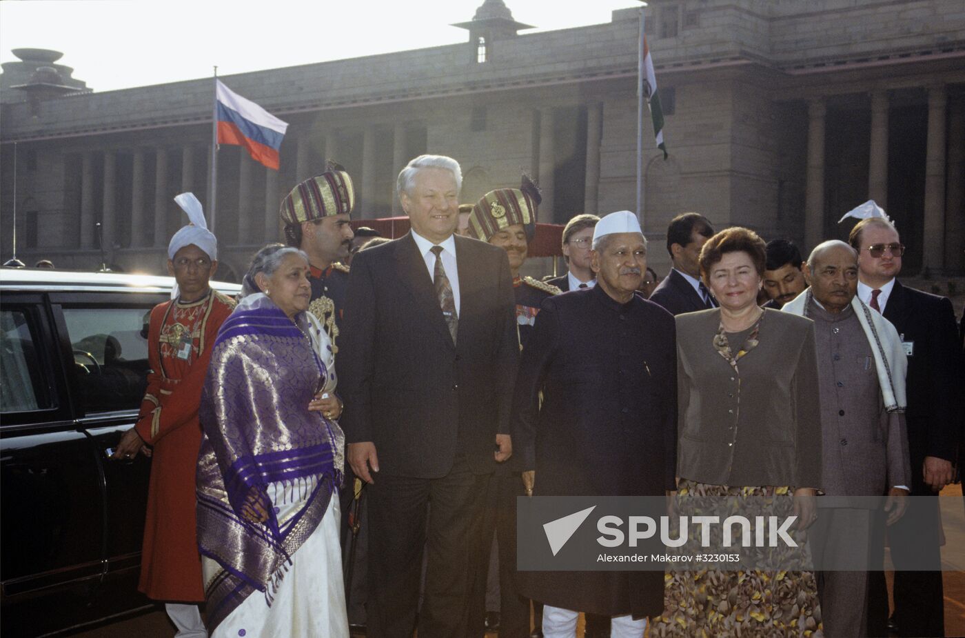 Russian President Boris Yeltsin's visit to India