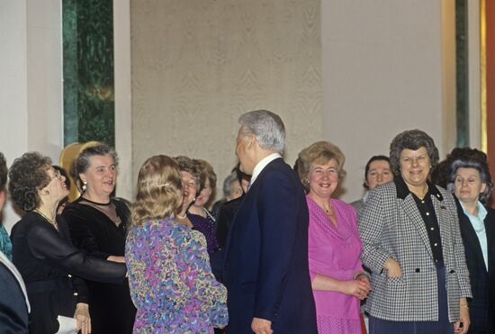 Russian President Boris Yeltsin