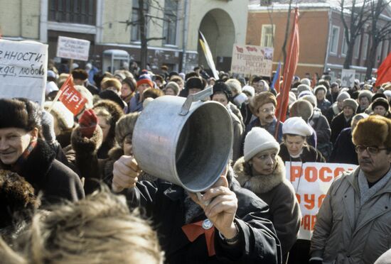 March of Empty Cans in Moscow