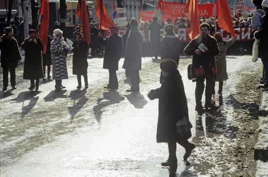 March of Empty Cans in Moscow