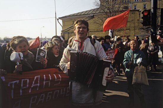 March of Empty Cans in Moscow