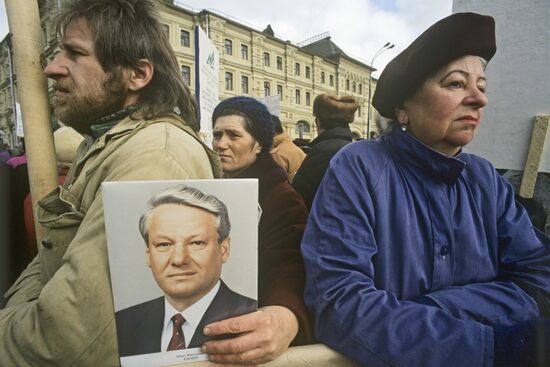 Rallies and pickets during the 9th Congress of People's Deputies of Russia