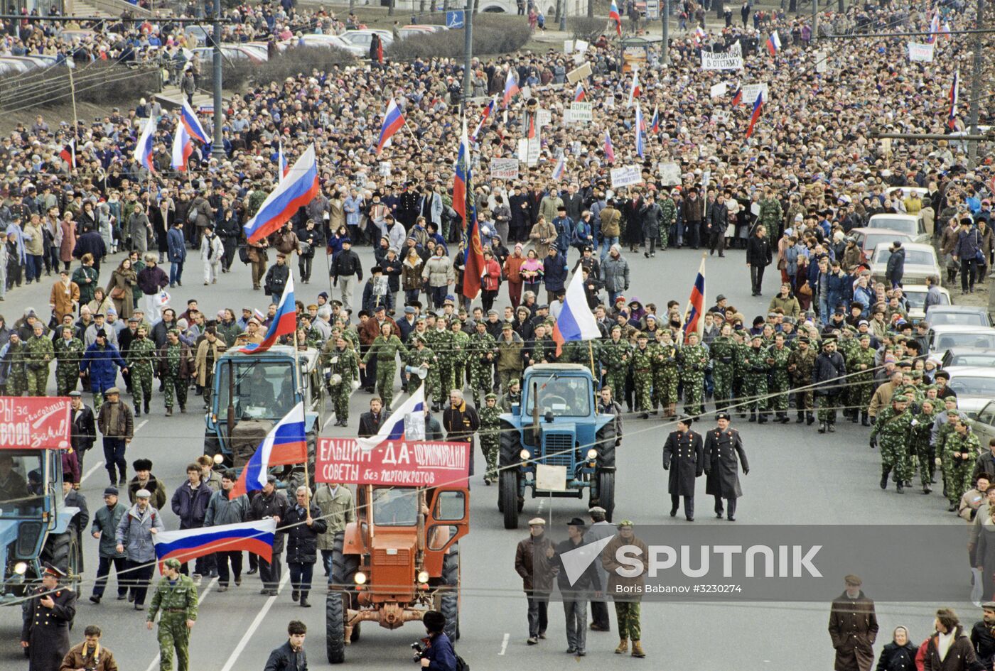 Rallies and pickets during the 9th Congress of People's Deputies of Russia