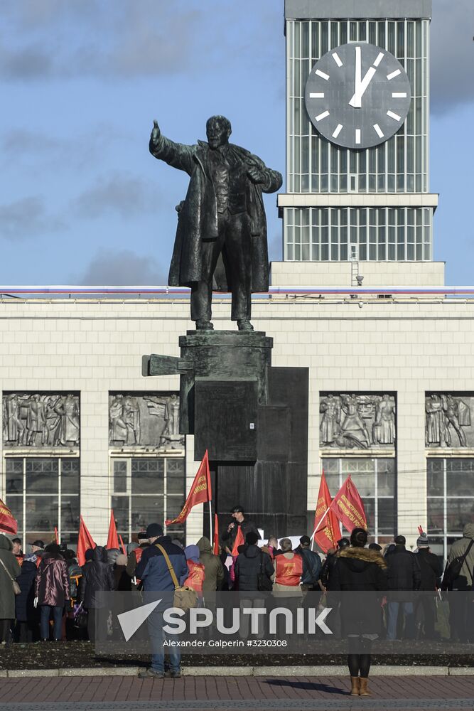 Celebrating 100th anniversary of October Socialist Revolution