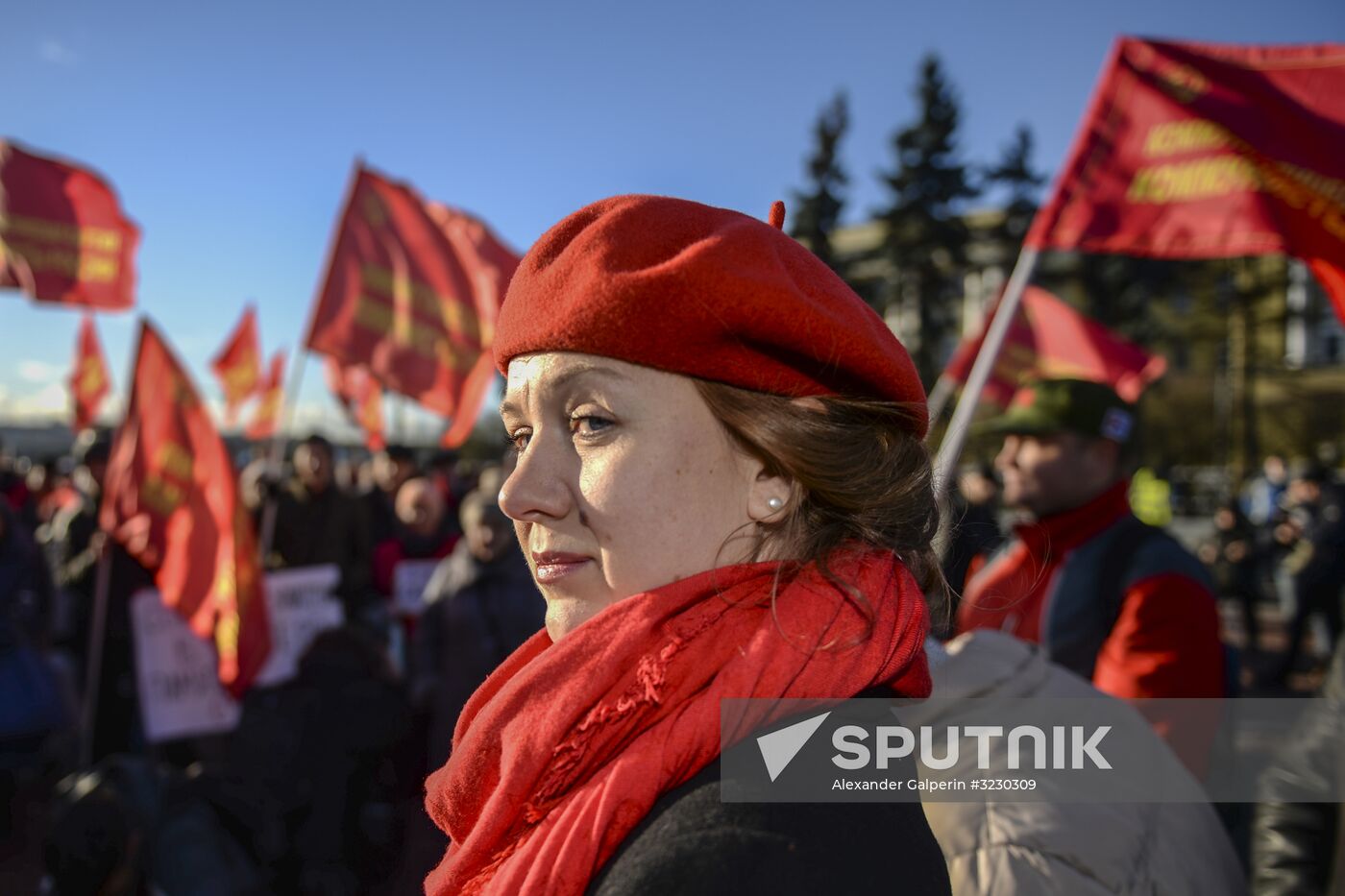 Celebrating 100th anniversary of October Socialist Revolution