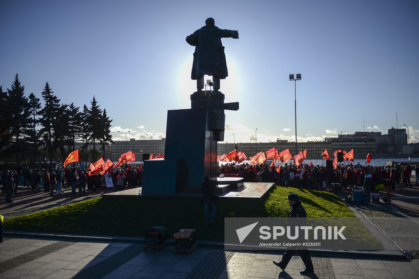 Celebrating 100th anniversary of October Socialist Revolution